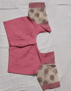 Pink Chikankari Floral Paisley Cotton Saree