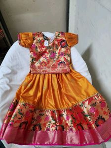 ✨ Silk Ethnic Girls Lehenga Choli ✨