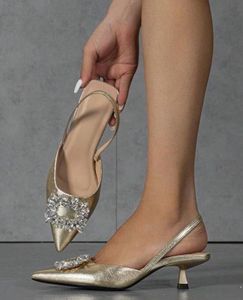 Sparkling Gold Slingback Heels💗
