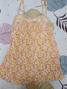 yellow floral summer dress