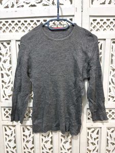 🌸Imported Gray Long Sleeve Sweater B