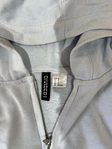 H&amp;M Light Blue Zip-Up Hoodie