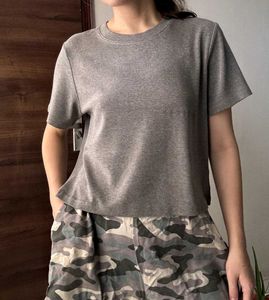 Comfortable Grey Crew Neck T-Shirt