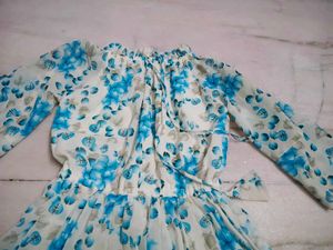 Tiered Floral Off-Shoulder Midi Dress