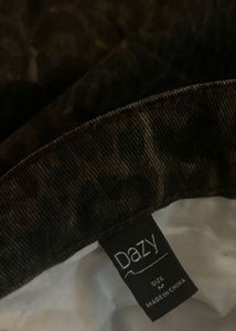 Leopard Print Denim Shorts