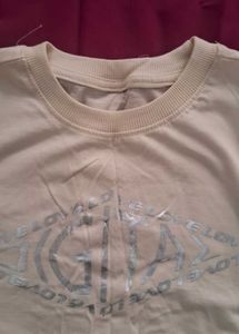 Cream Graphic T-Shirt
