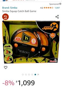 Simba Hamley Brand Sqap Catch Ball Game