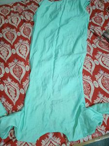 Embroidered Teal Kurta Set