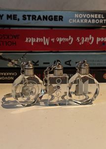 Crystal Charm Keychains Set