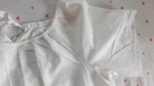 Chic White Eyelet Top