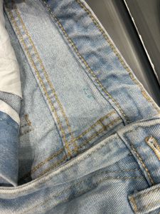 Distressed Denim Shorts