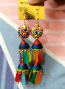 Combo Set Oxidized NeckChain&Multicolour Earings..