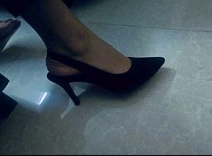 Elegant Black Slingback Heels