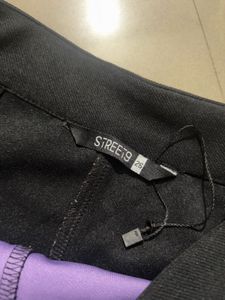 black solid skort