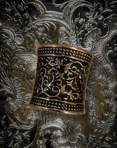 Silver Oxidised Cuff Bracelet