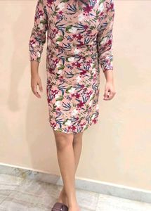 Floral Print Stylish Dress