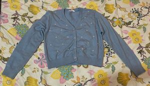 Cute lavender Korean style Cardigan