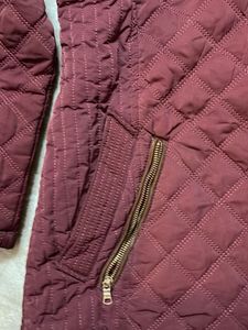 Maroon Quilted Jacket