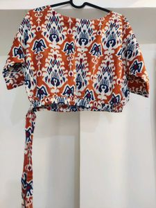 Stylish Printed Crop Top