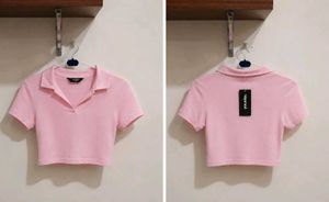 Yousta women fitted polo-neck T-shirt