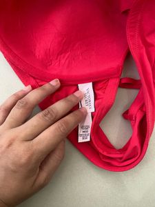 Vibrant Red Racerback Bra