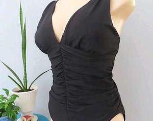 Classic Black One-Piece Swimsuit