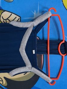 Navy Blue Embellished suit