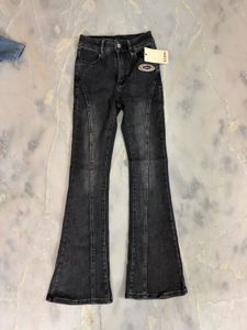 Flared Black Denim Jeans imported from china