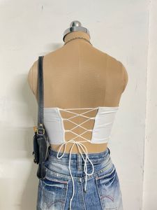 Chic White Corset Top