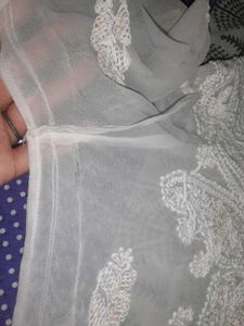 White Lucknowi Chikankari Kurti Price Drop 🥳 Just