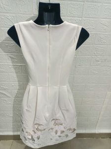 Shoulderless A-Line Rich Dress Made In Italy