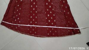 Maroon Kurta with Intricate Gold Print