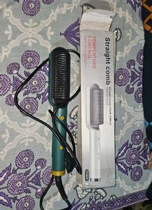 Temperature Control Hair Straightener Comb