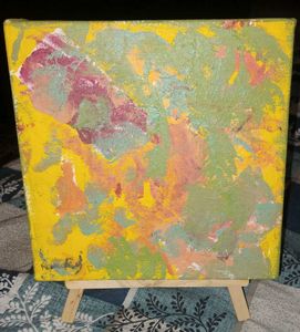 Vibrant Abstract Canvas Painting