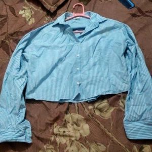Blue Striped Shirt by Max with Heart Detail 💙✨