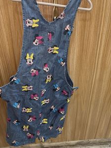 Denim Mickey Mouse Overall Dress