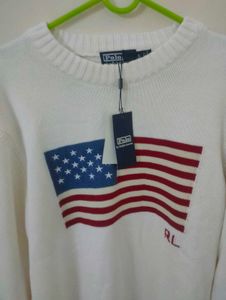 NEW Polo Ralph Lauren Sweater with Flag