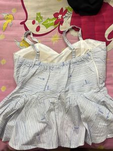 Tommy Hilfiger Striped Peplum Top