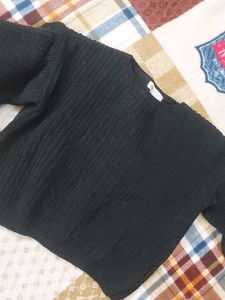 H&amp;M Black Knit Pullover