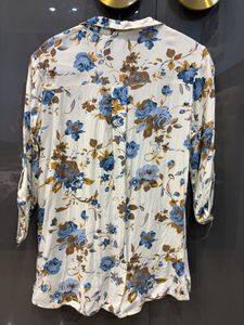 Floral Print Button-Up Shirt