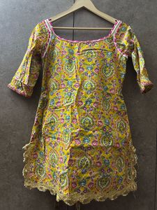 Vibrant Yellow sharara Set