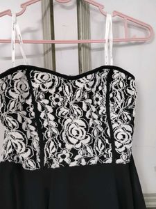 Elegant Black &amp; White Dress