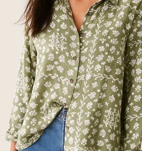 Floral Print Olive Top