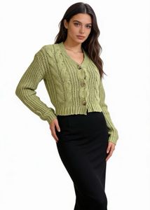 Sage Green Knit Cardigan