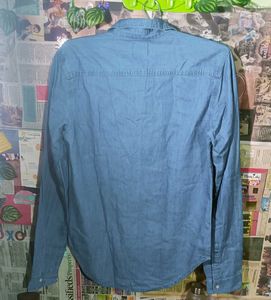 Men's Light Blue Denim Shirt (Free delivery)