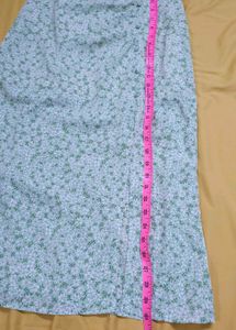 Floral Print High-Waist Skirt