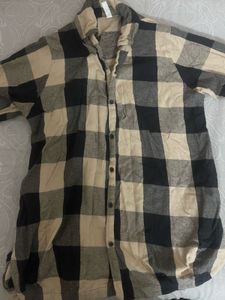 Plaid Button-Up Shirt
