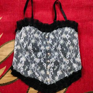 Lace Corset Style Top