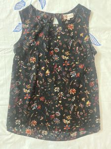 Floral Top with Stylish Back