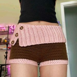Crochet High-Waisted Shorts